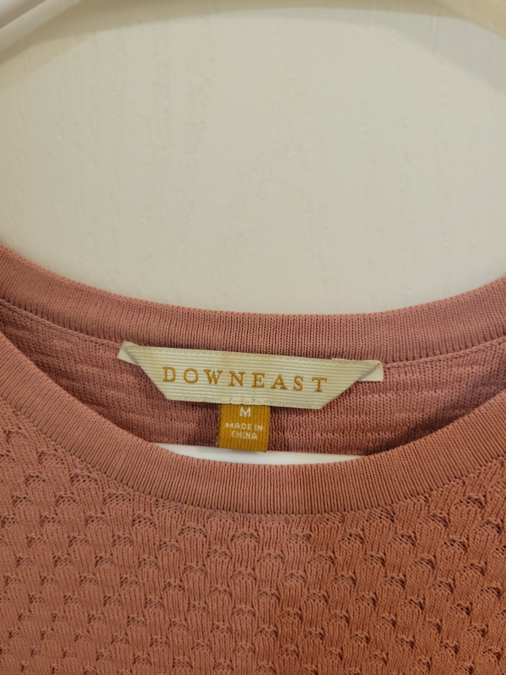 DownEast Mauve Pink Short Sleeve Knit Top - Picture 2 of 3